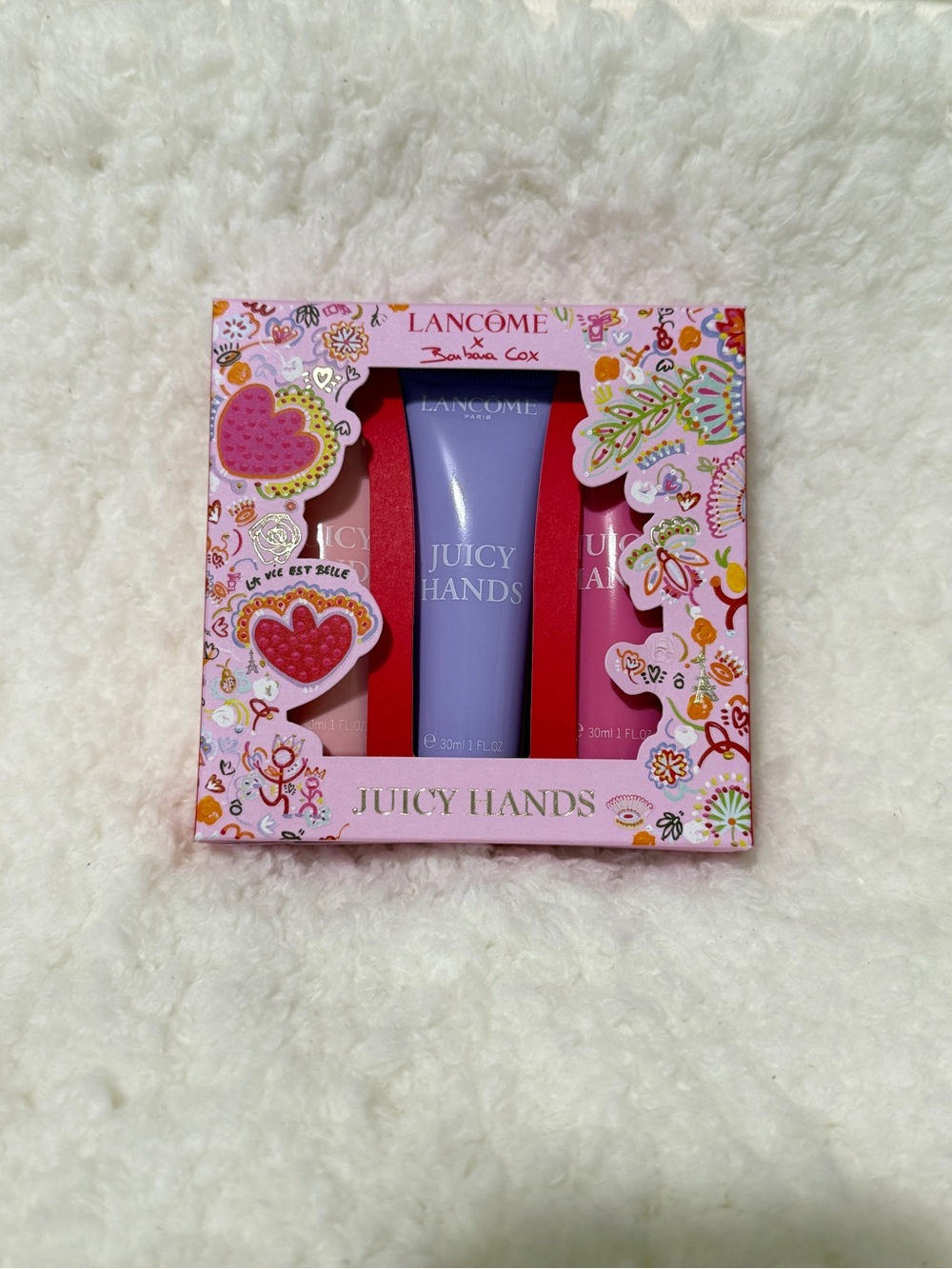 New! Lancome juicy hands gift set